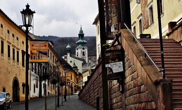 Selmecbányai utcakép Selmecbányai utcakép